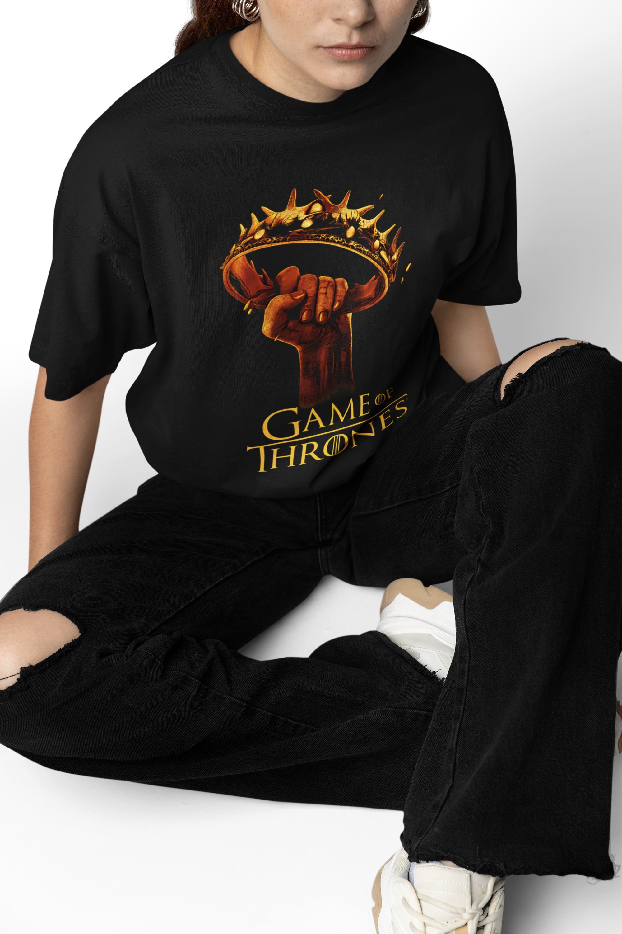 Thrones King Crown Oversized T-Shirts