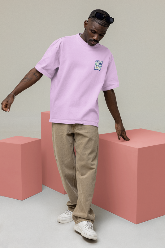 Good Day Unisex Lavender Oversized T-Shirt Stylish Streetwear