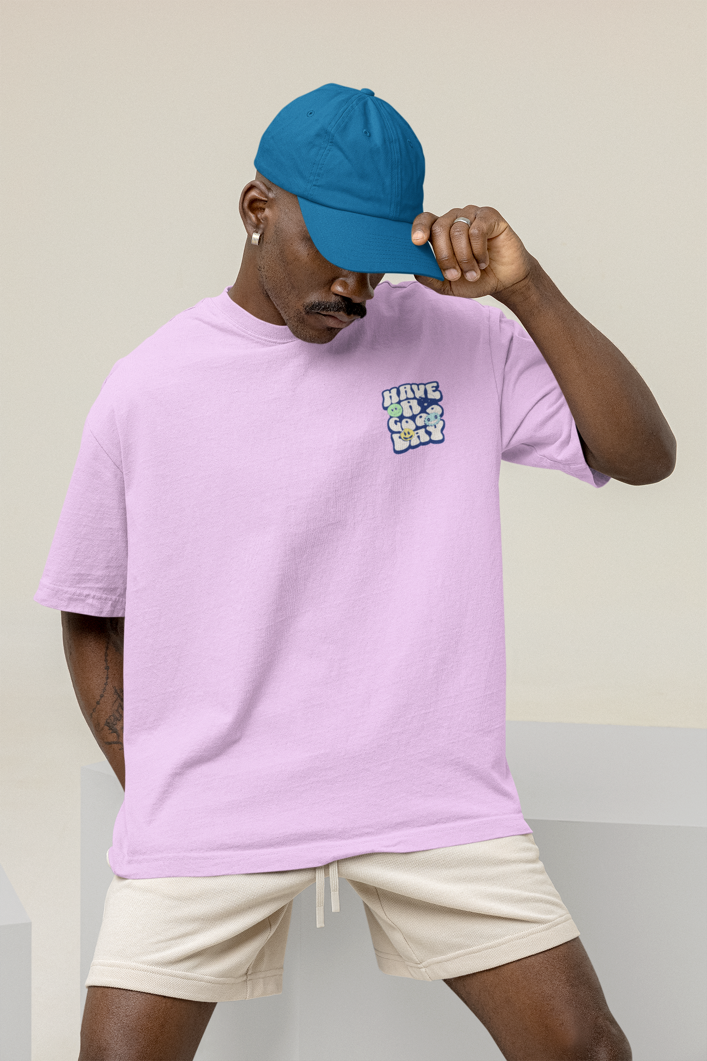 Good Day Unisex Lavender Oversized T-Shirt Stylish Streetwear
