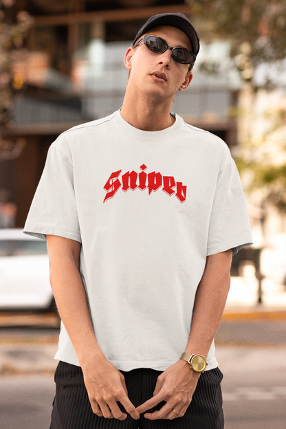 Sniper Boy Unisex White Oversized T-Shirt