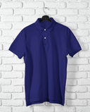 Bulk Unisex Polo T-shirts In Navy Blue Best For Custom Designs