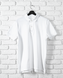 Bulk Unisex Polo T-shirts In White Best For Custom Designs