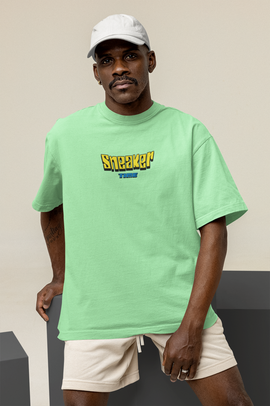 Snekers Oversized Half Sleeve T-Shirt for Men – Trendy Fit