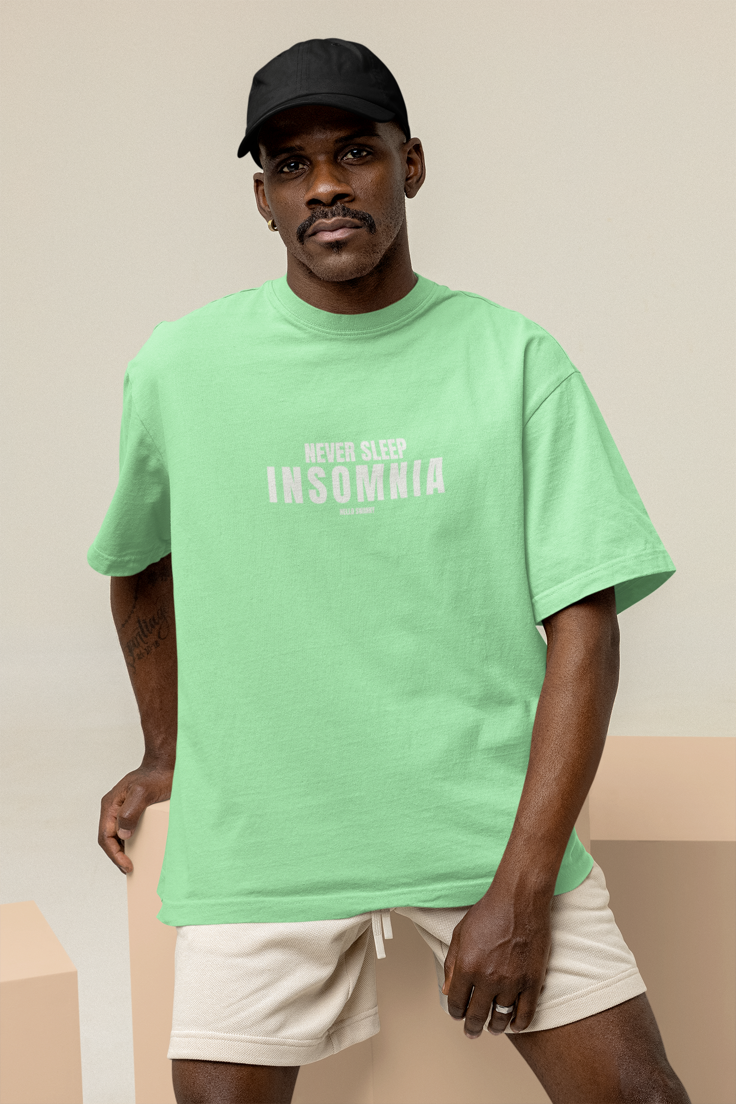 Insomnia Unisex Saga Green Oversized T-Shirt
