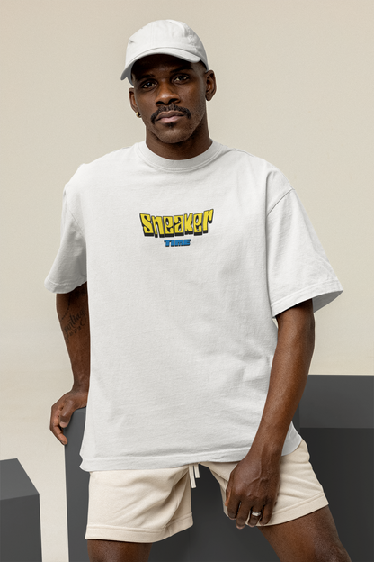 Snekers Oversized Half Sleeve T-Shirt for Men – Trendy Fit