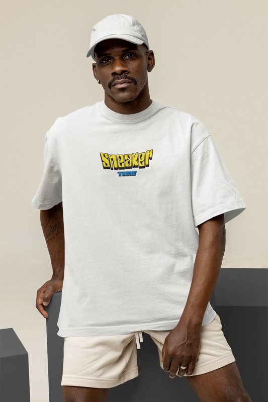 Snekers Oversized Half Sleeve T-Shirt for Men – Trendy Fit