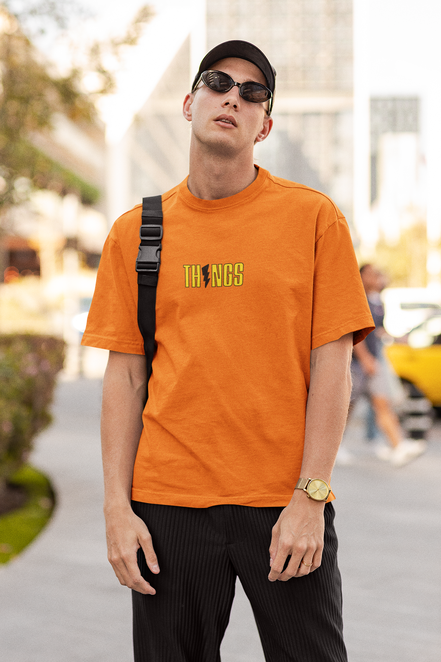 Good Things Unisex Beige Oversized T-Shirt Stylish Streetwear
