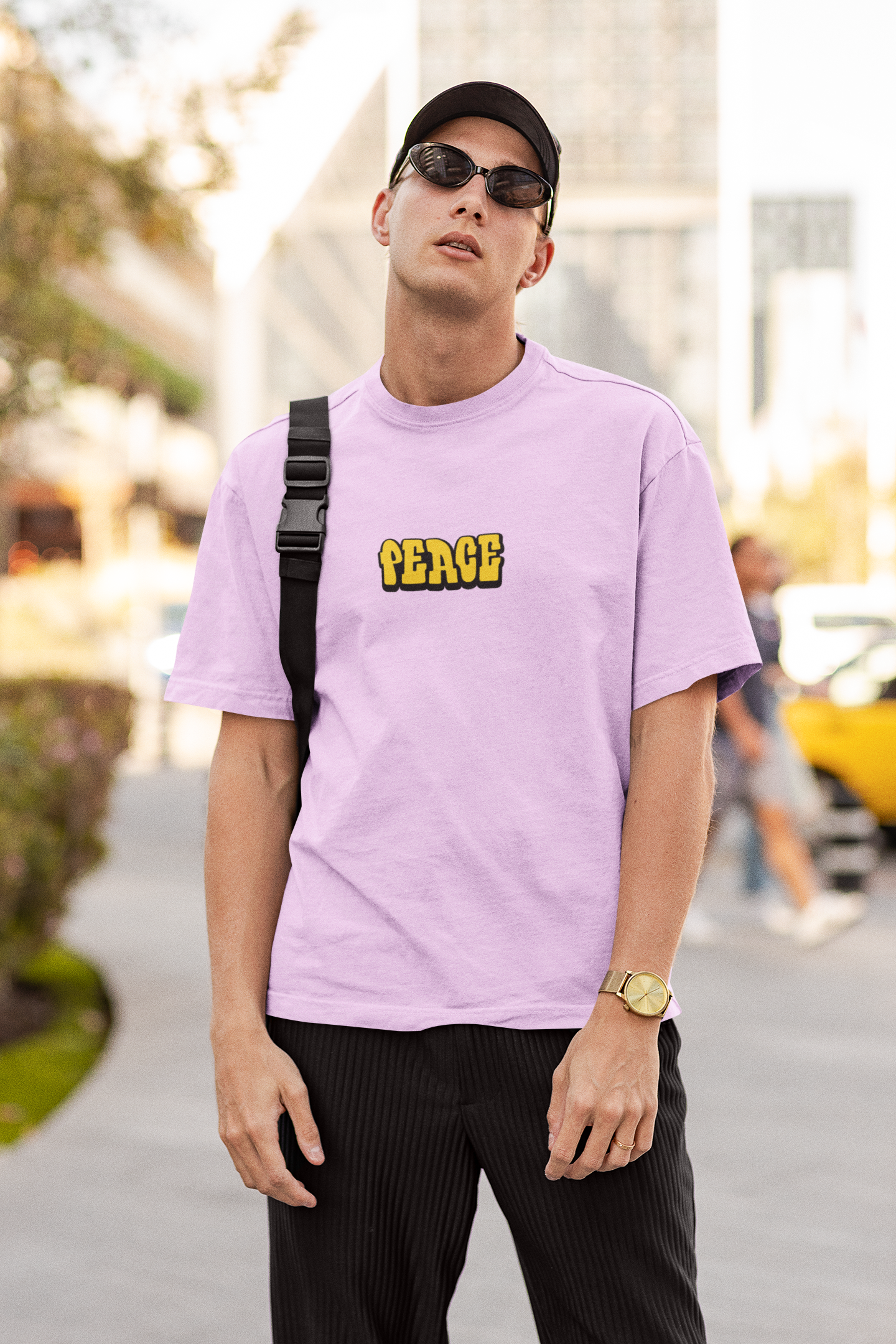 State of mind unisex lavender oversized t-shirt - s