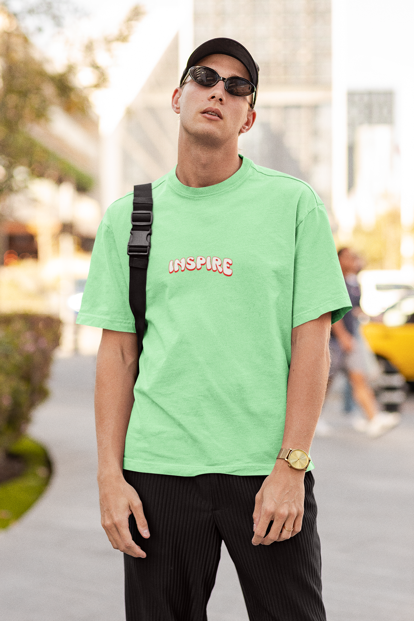 Inspired Unisex Saga Green Oversized T-Shirt