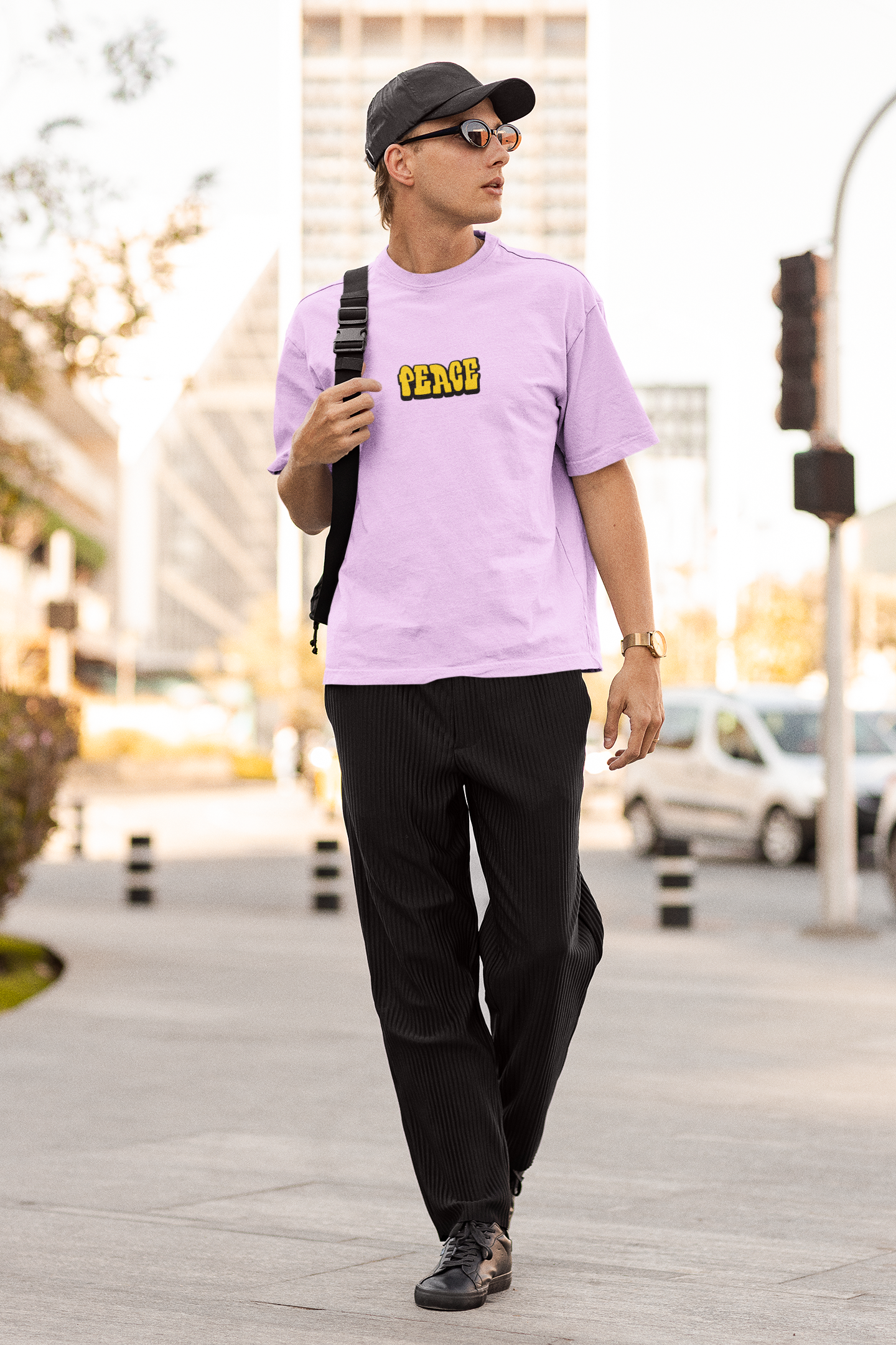 State of mind unisex lavender oversized t-shirt