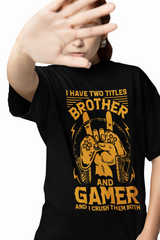 Gamer Brother Oversized T-Shirts