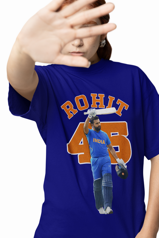 Rohit 45 Oversized T-Shirts for Stylish Cricket Fan Outfits