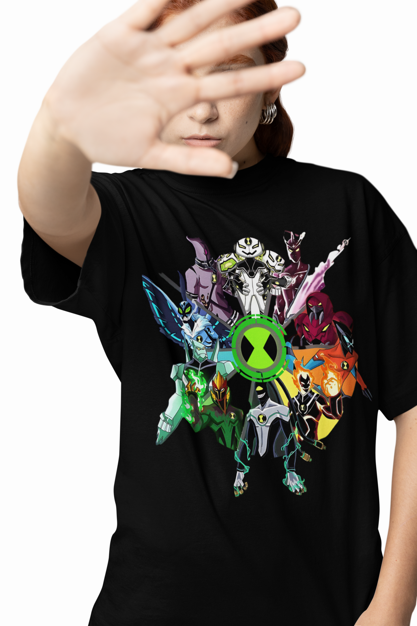 Ben 10 Oversized T-Shirt Stylish Cartoon Streetwear Wear