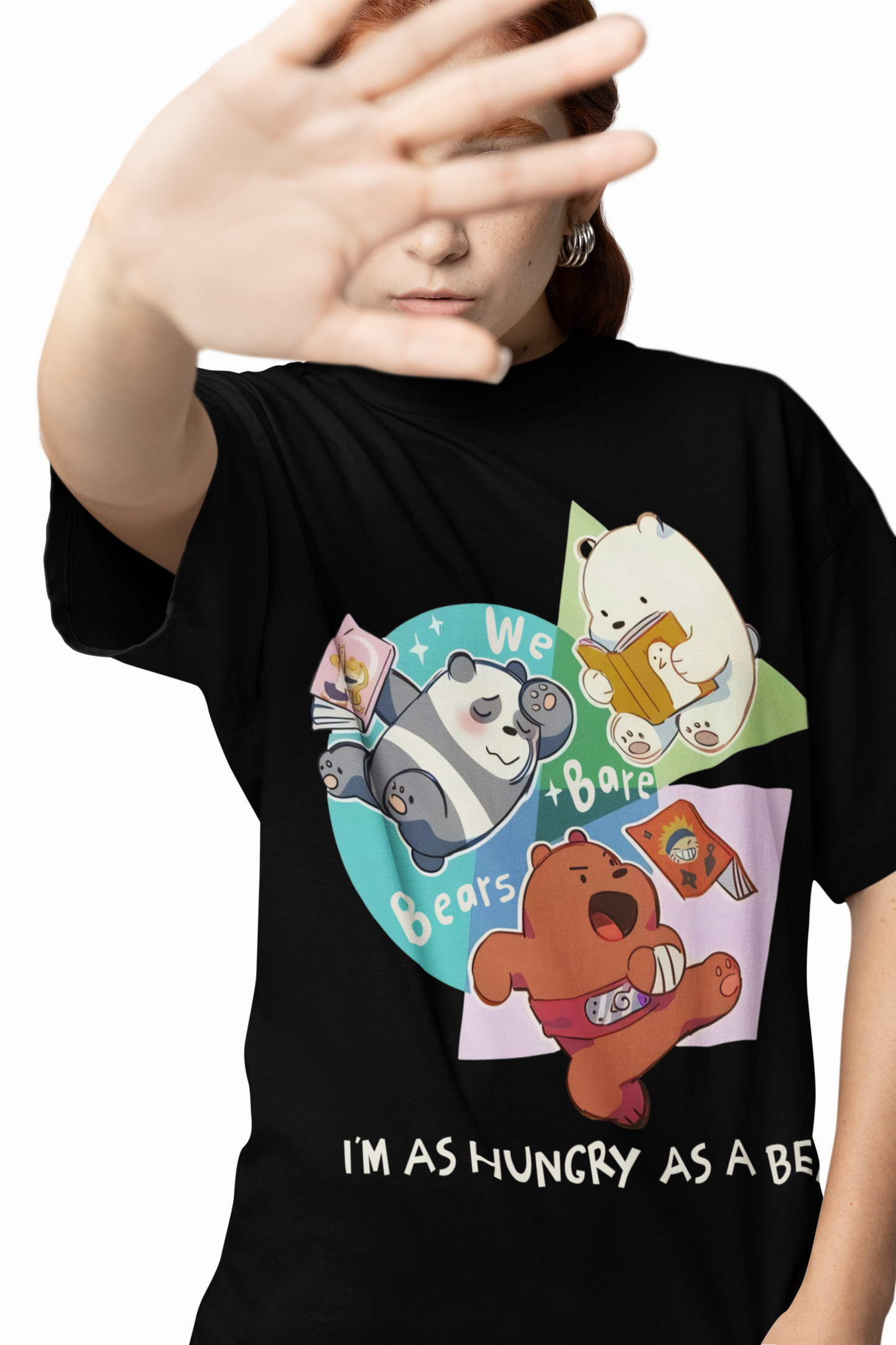 Hungry Bare Oversized T-Shirt Bold Streetwear Style