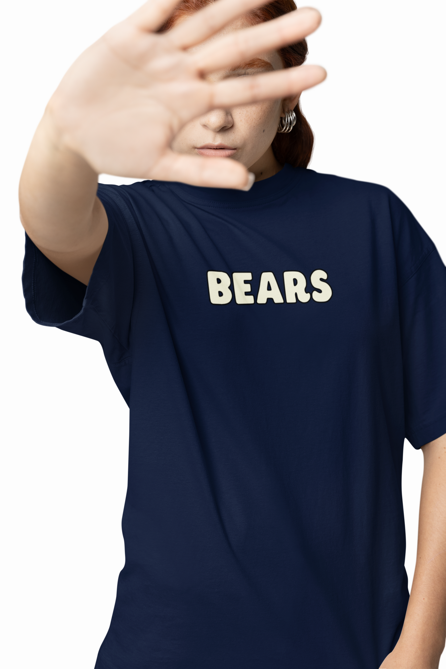 Three Bears Oversized T-Shirt Cute Cartoon Graphic Tee Fits