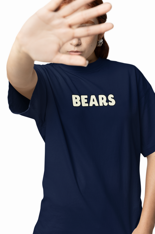 Three Bears Oversized T-Shirt Cute Cartoon Graphic Tee Fits