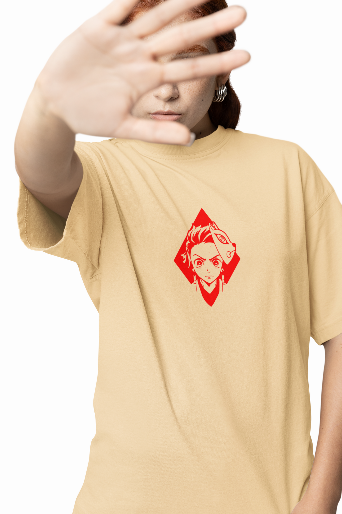 Tanjiro Kamado Oversized T-Shirts Anime Streetwear Tee