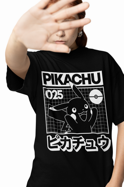 Pikachu 025 Pokemon Oversized T-Shirts – Anime Streetwear