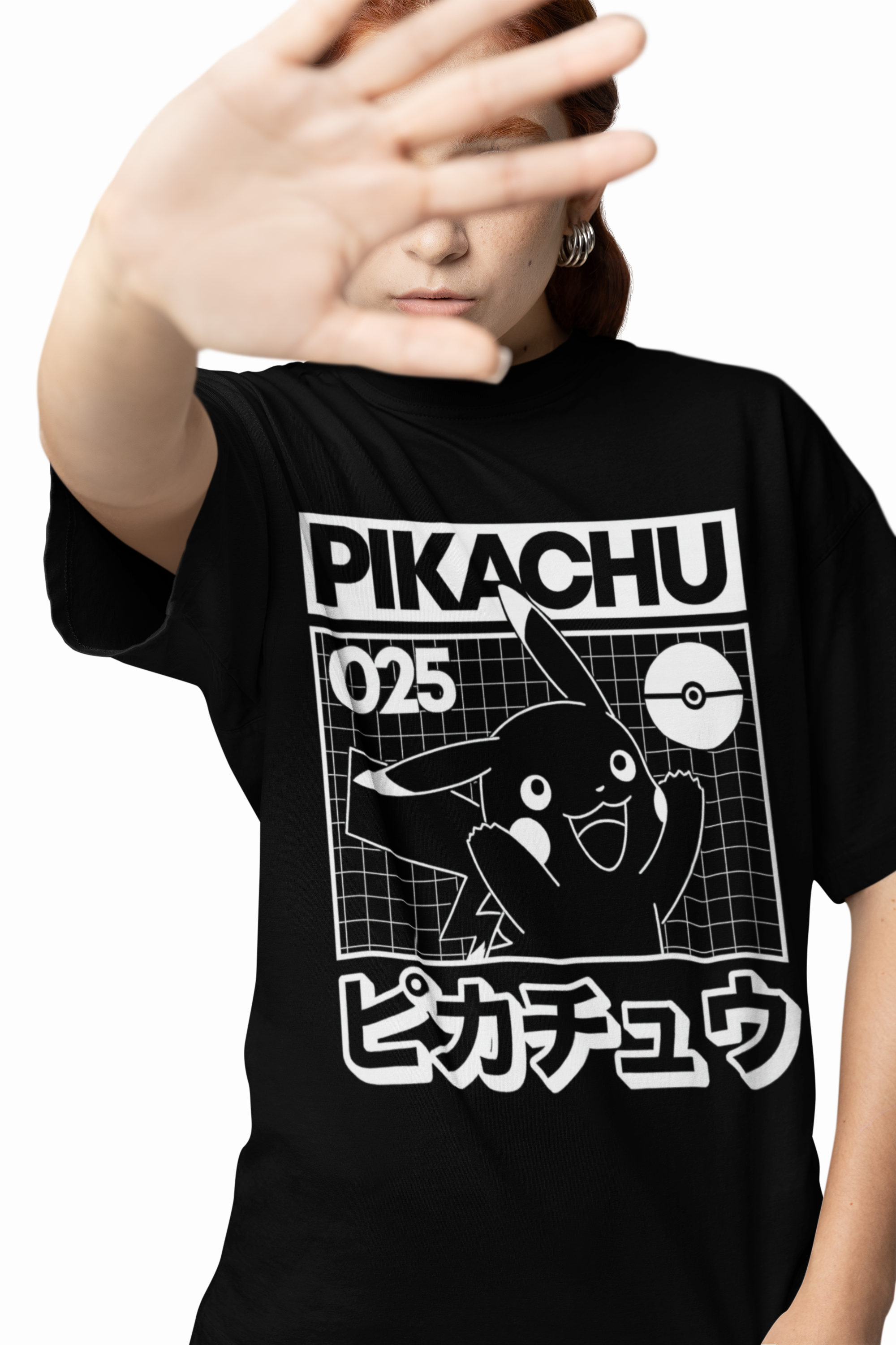 Pikachu 025 Pokemon Oversized T-Shirts