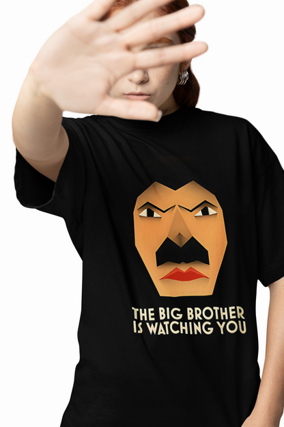 Brother Watching You Oversized T-Shirts Fun Family Streetwear