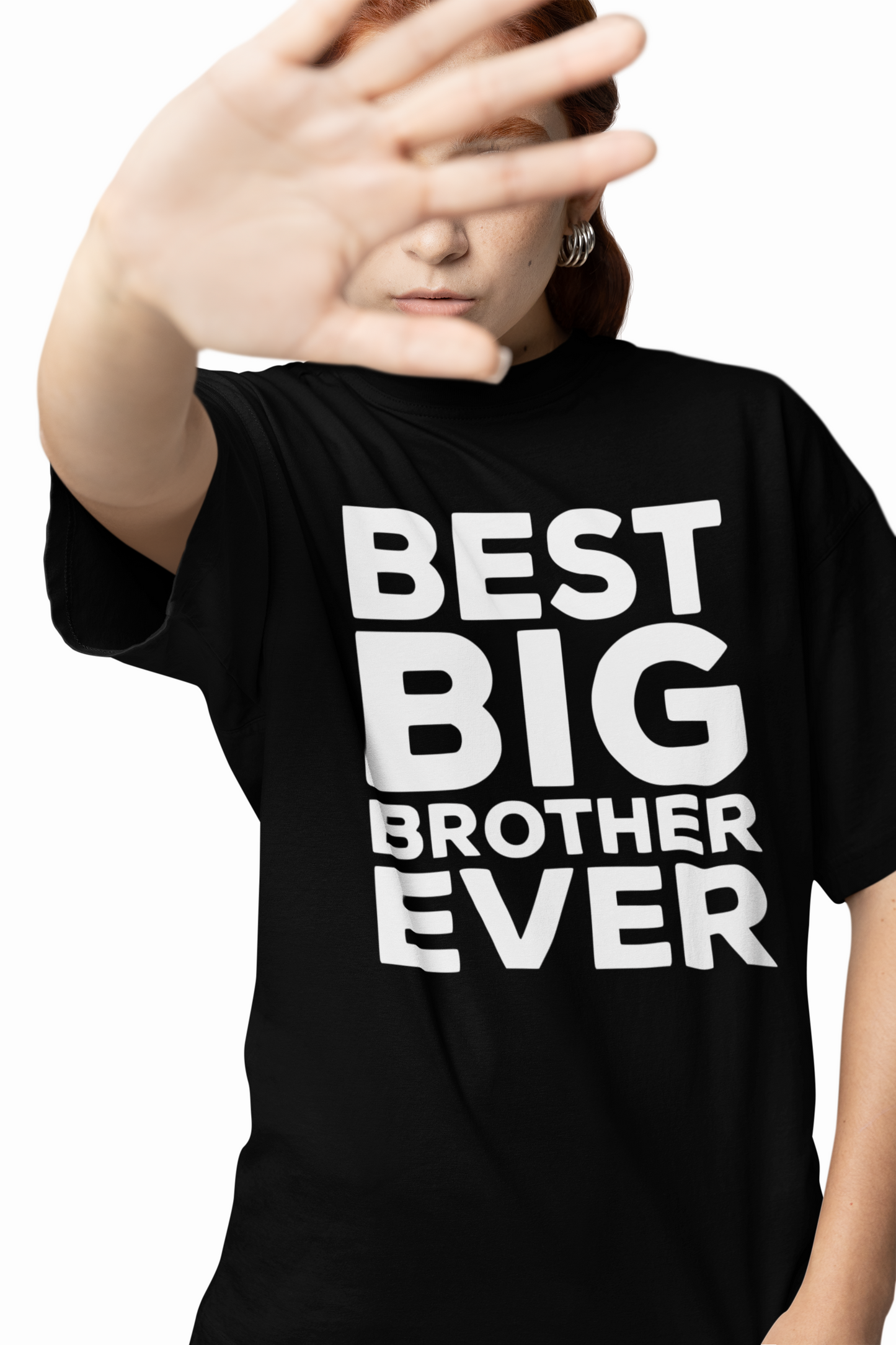 Best Big Brother Oversized T-Shirt Cool Casual Graphic Tee