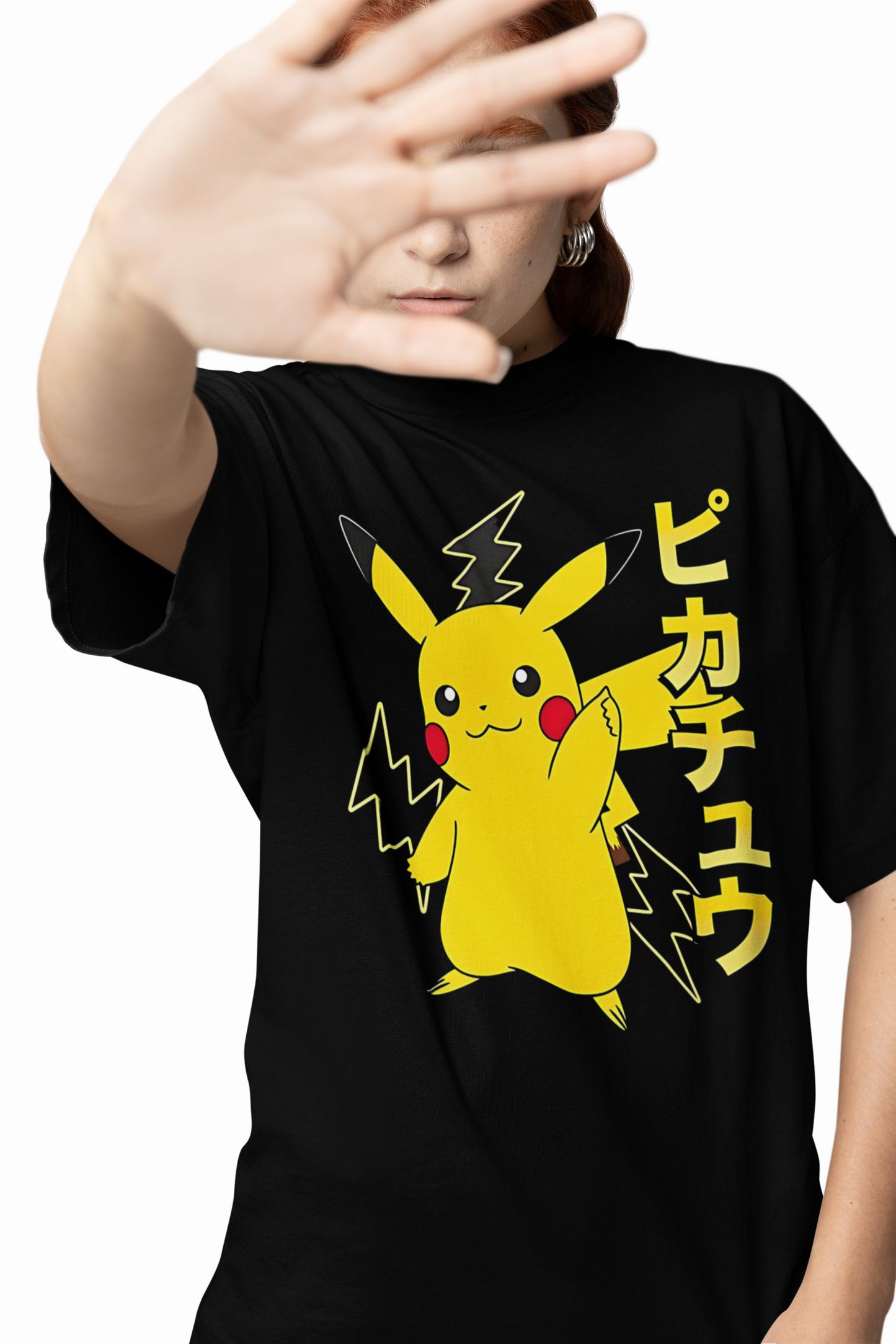 Pikachu Thunder Oversized T-Shirts