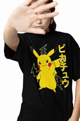 Pikachu Thunder Oversized T-Shirts
