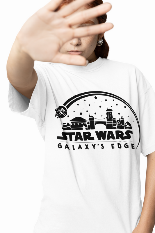 Galaxy Edge Oversized T-Shirts  Futuristic Cosmic Streetwear
