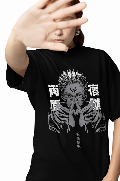 Ryomen Sukuna Oversized T-Shirts for Anime Streetwear Looks