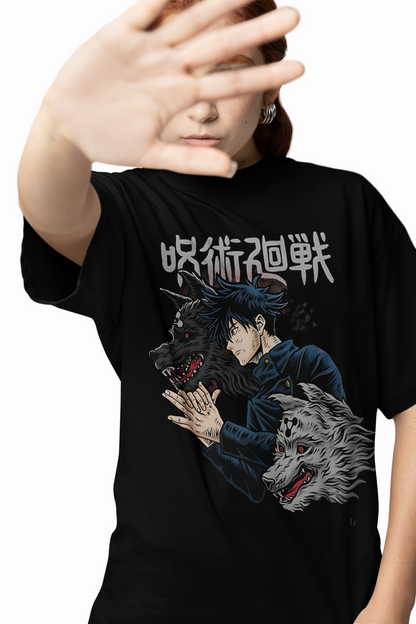 Megumi Divine Dogs Oversized T-Shirts – Anime Streetwear