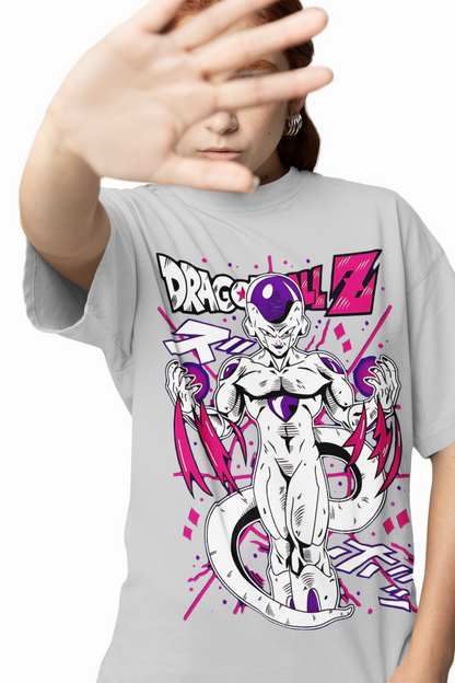 Frieza DragonBall Oversized T-Shirt Bold Anime Graphic Tee