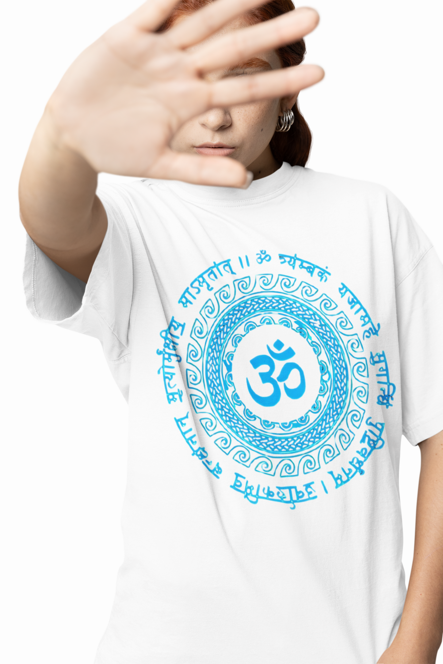Om Spiritual Art Oversized T-Shirts