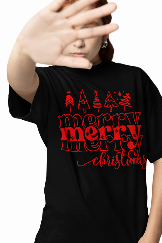 Merry Christmas Oversized T-Shirts for Festive Comfort