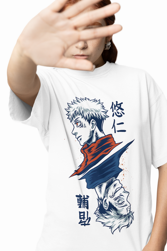 Sukuna Jujutsu Kaisen Oversized T-Shirt Anime Streetwear Tee