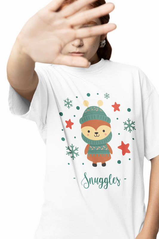 Snuggles Oversized T-Shirts for Cozy Cute Casual Wear Style