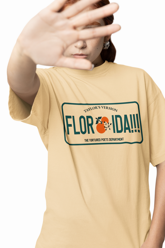 Florida Graphic Oversized T-Shirt Relaxed Fit Casual Wear