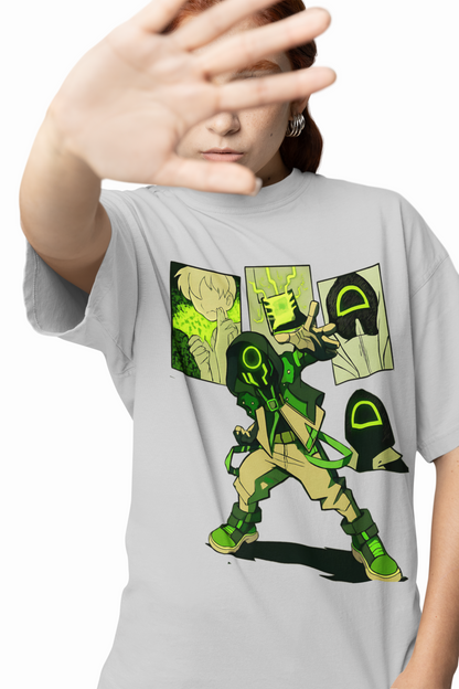 Chaquetrix Oversized T-Shirts – Futuristic Graphic Streetwear