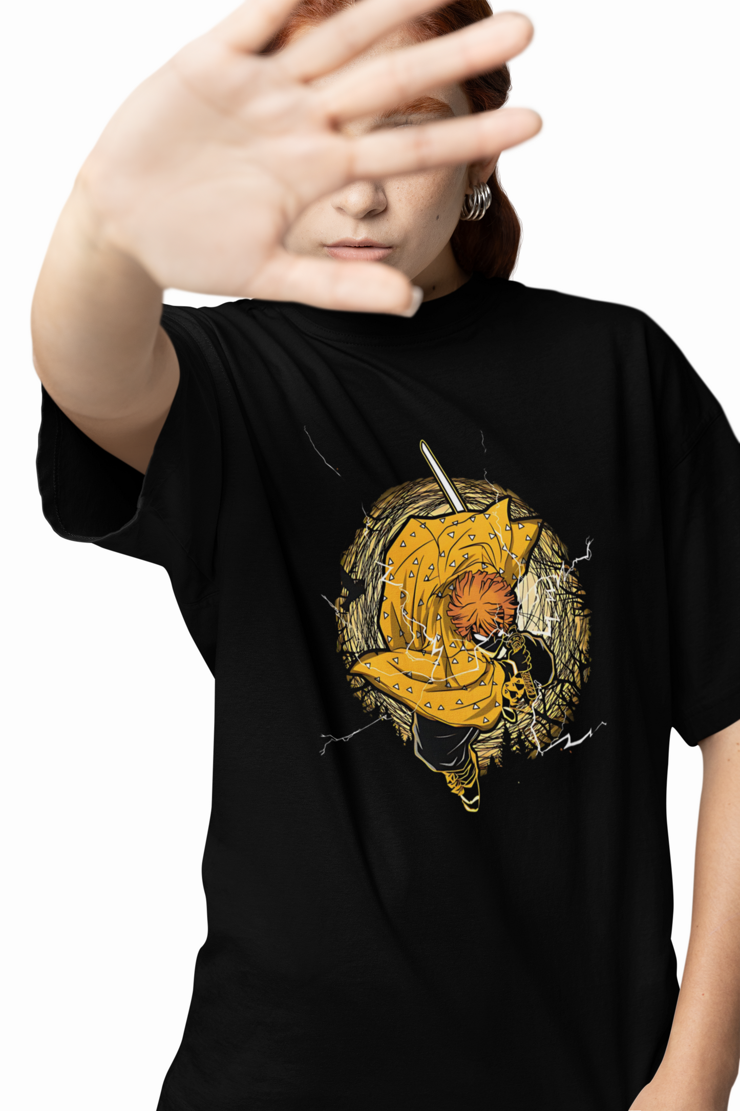 Thunder Club Oversized T-Shirts Bold Streetwear Fashion Tees