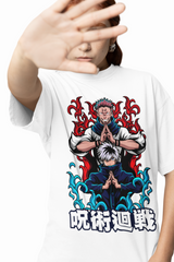 Yuji And Ryomen Sukuna Oversized T-Shirts