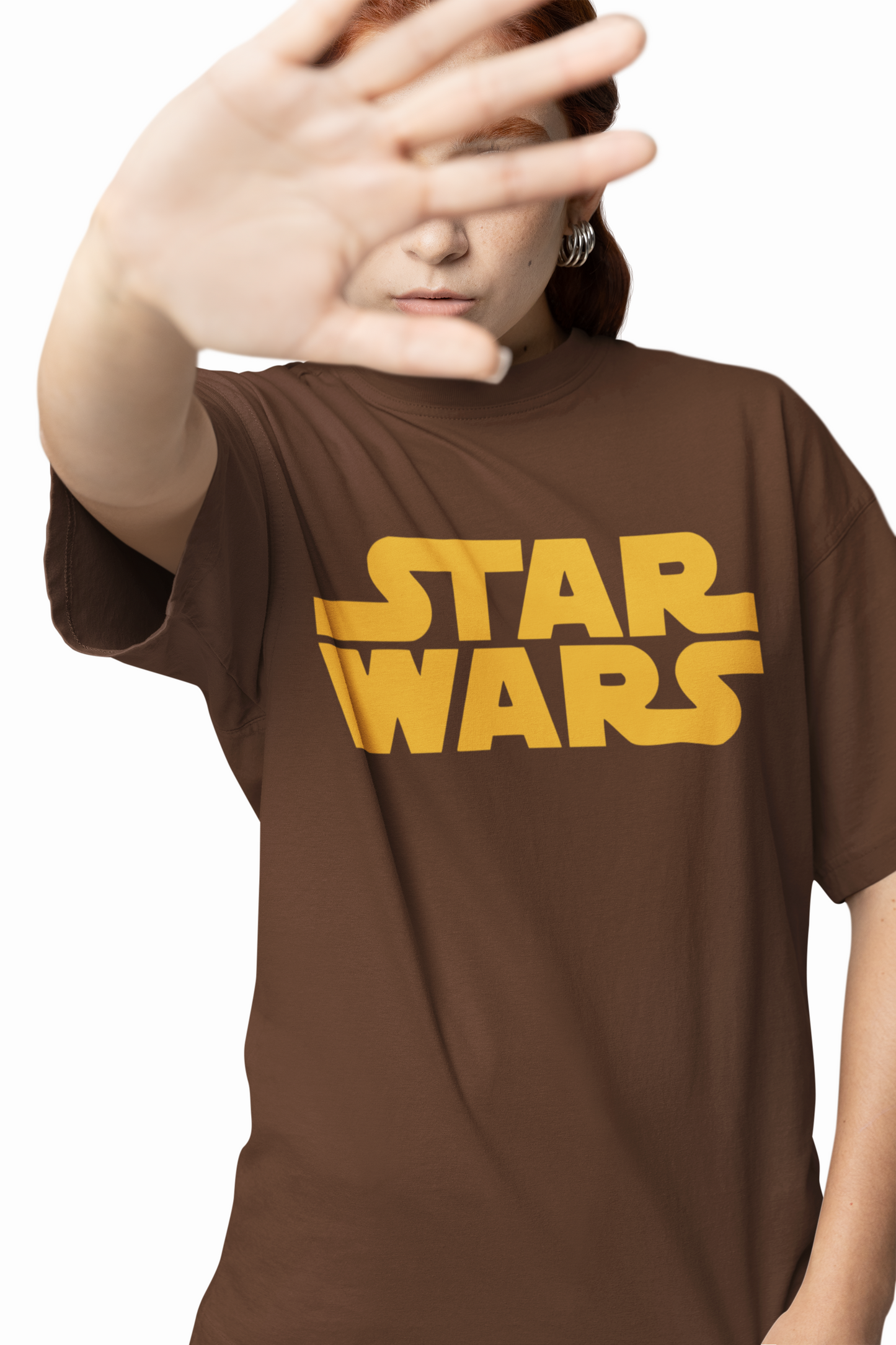 Star Wars Text Oversized T-Shirts Bold Galactic Streetwear Tee