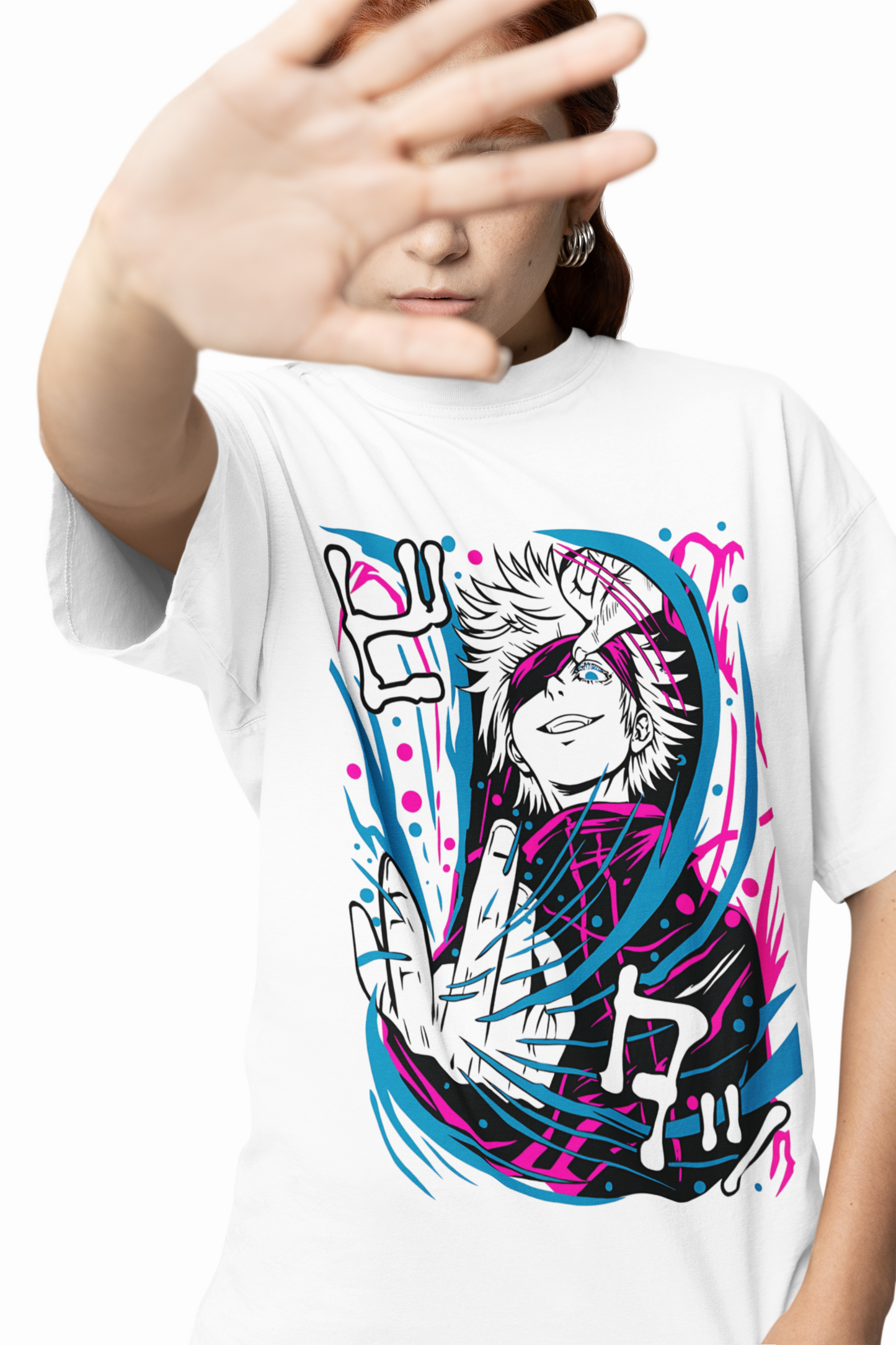 Satoru Gojo Oversized T-Shirts for Anime Streetwear Outfits