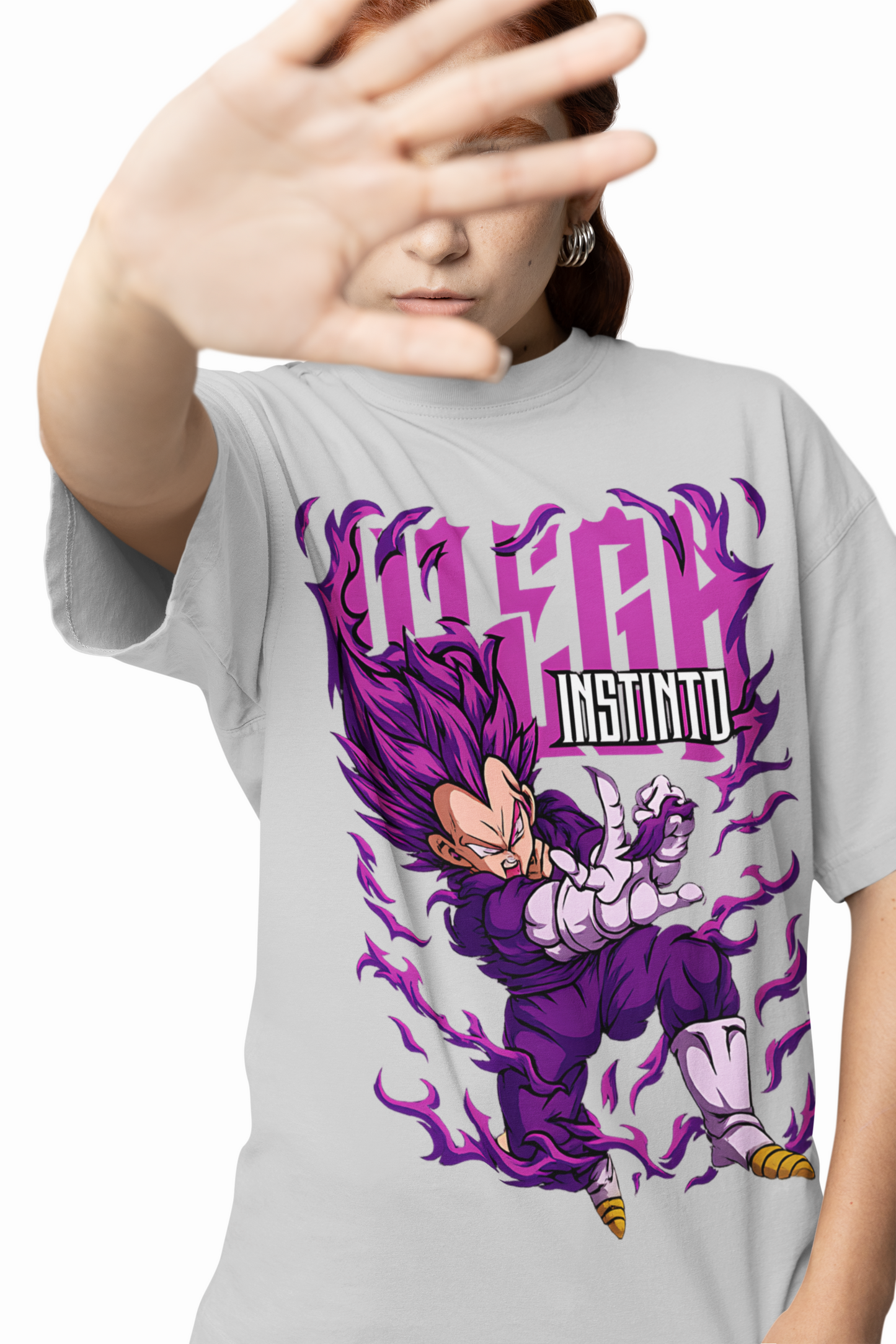Vegeta Oversized T-Shirts Anime Streetwear Style for Fans