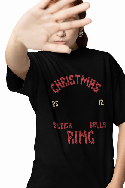 Christmas Bells Ring Oversized T-Shirts Festive Style
