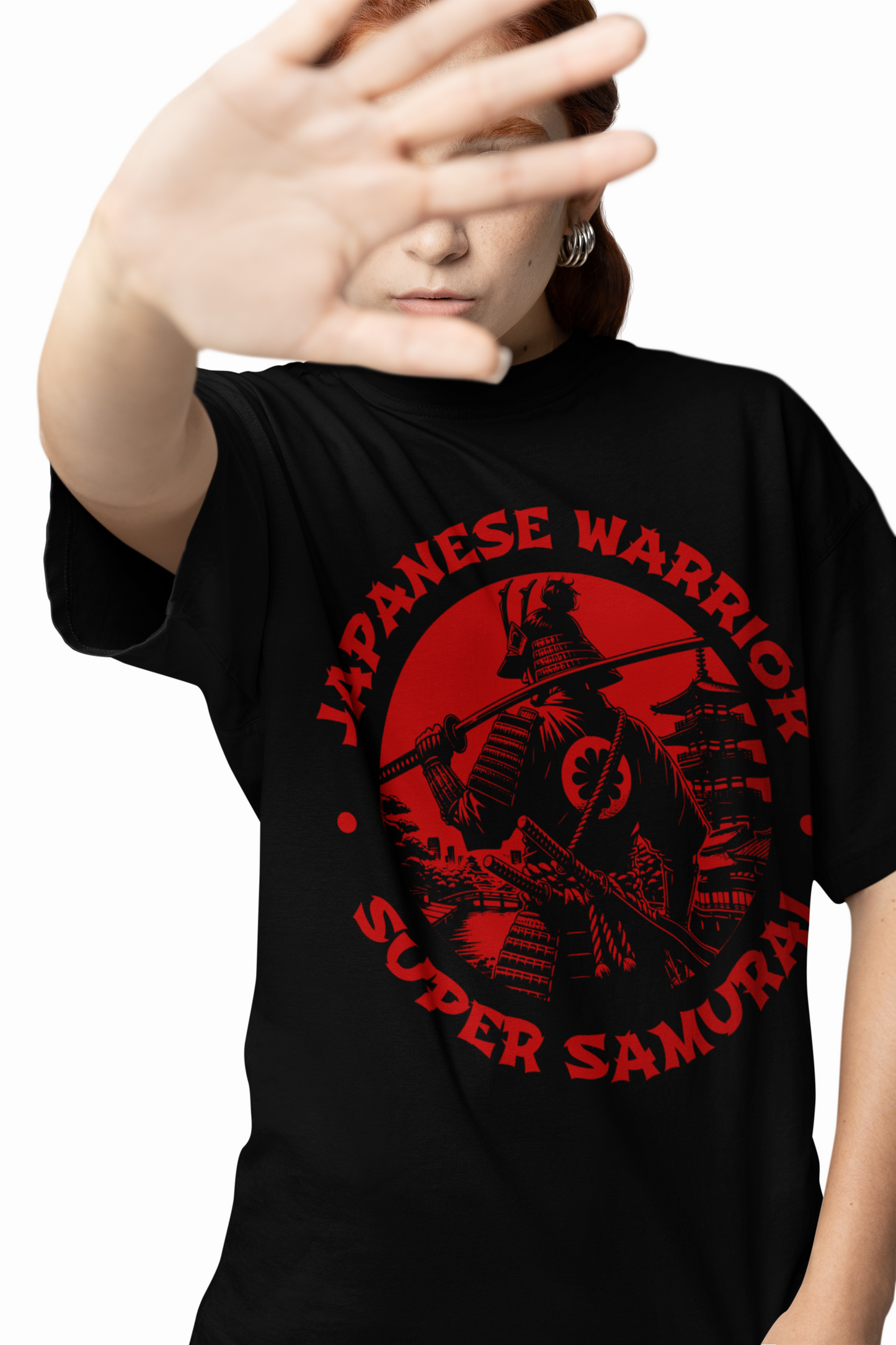 Japanese Warrior Oversized T-Shirt Premium Streetwear Style