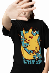 Thunder Pokemon Oversized T-Shirts