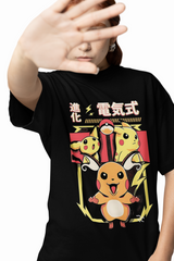 Evolution Pokemon Oversized T-Shirts