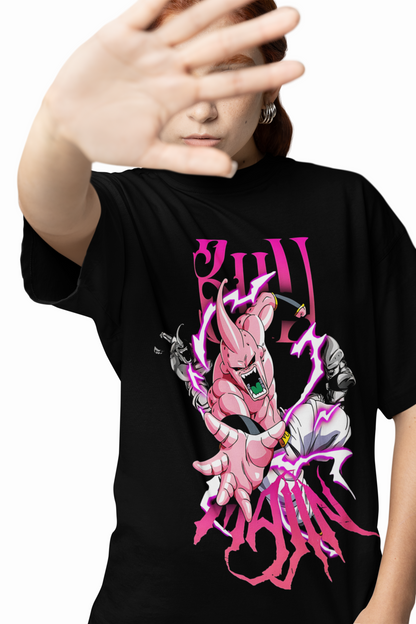 Majin Buu Oversized T-Shirt – Bold Anime Graphic Tee