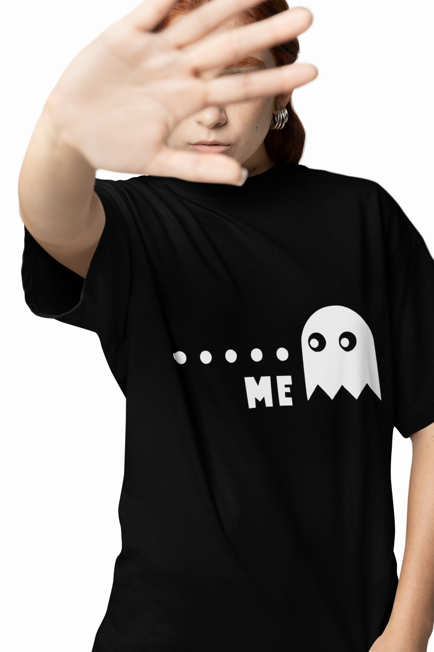 Ghost Graphic Oversized T-Shirts – Trendy Cartoon Style