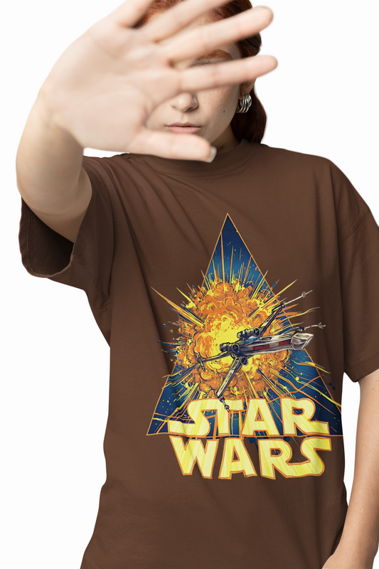 X-Wing Fighter Oversized T-Shirt for Sci-Fi Streetwear Style