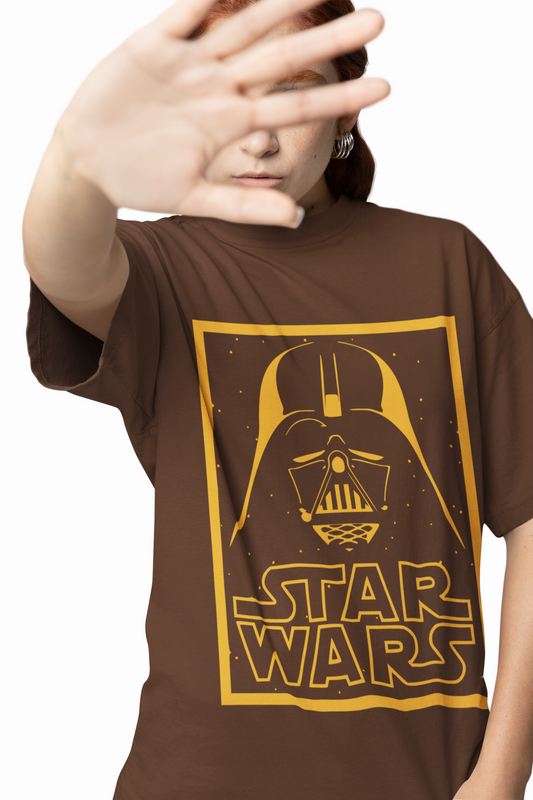 Vader Star Wars Text Oversized T-Shirts for Bold Fan Style